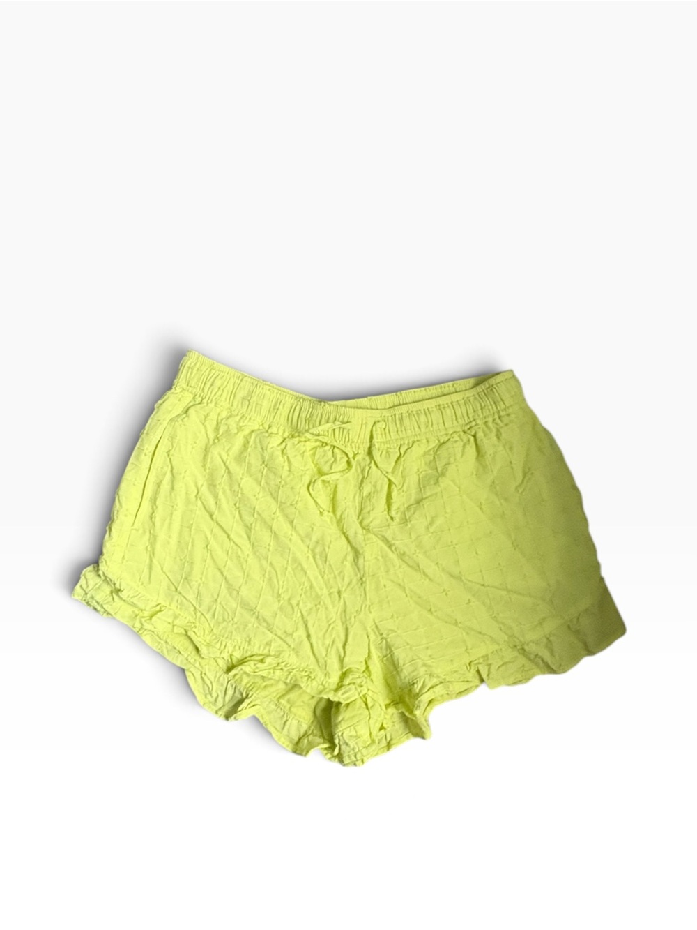 Hurley Neon Lime Elastic-Waist Women's Shorts